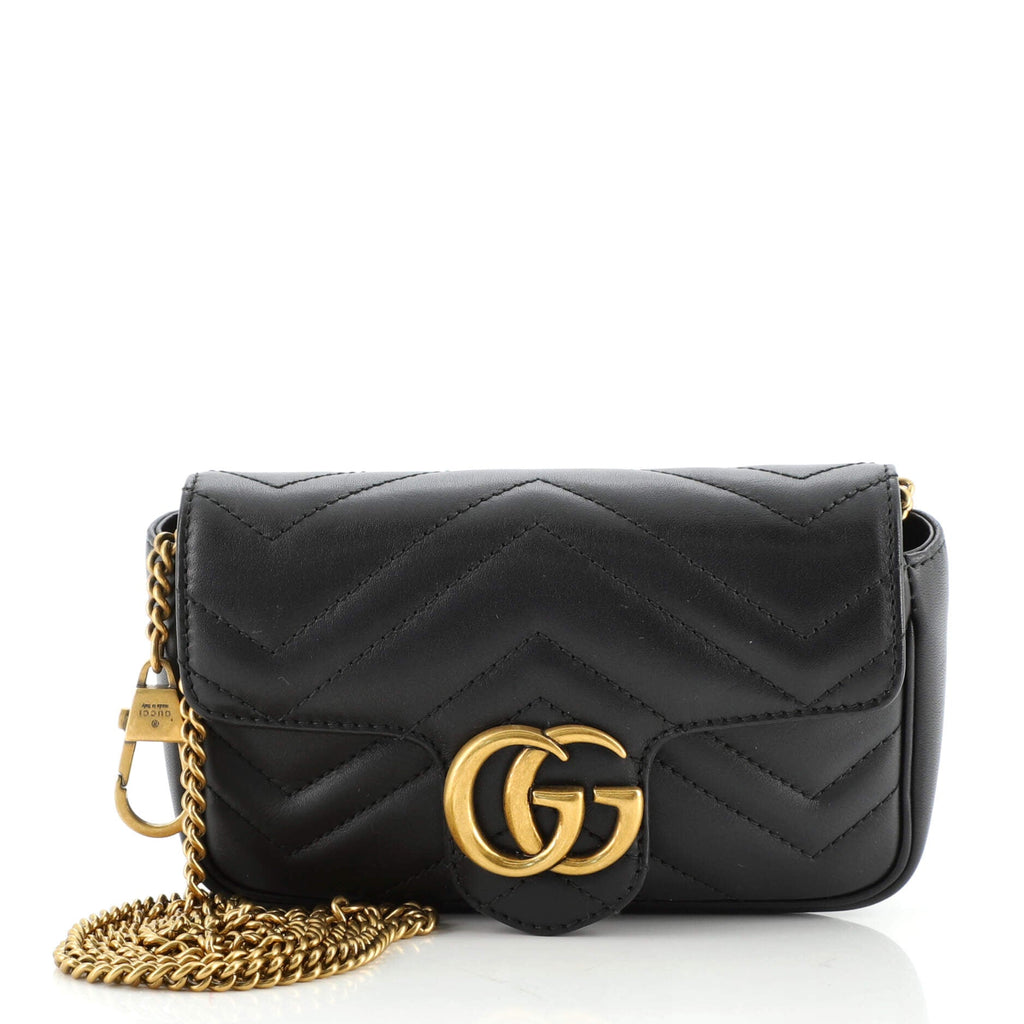 GG Marmont Flap Bag Matelasse Leather Super Mini