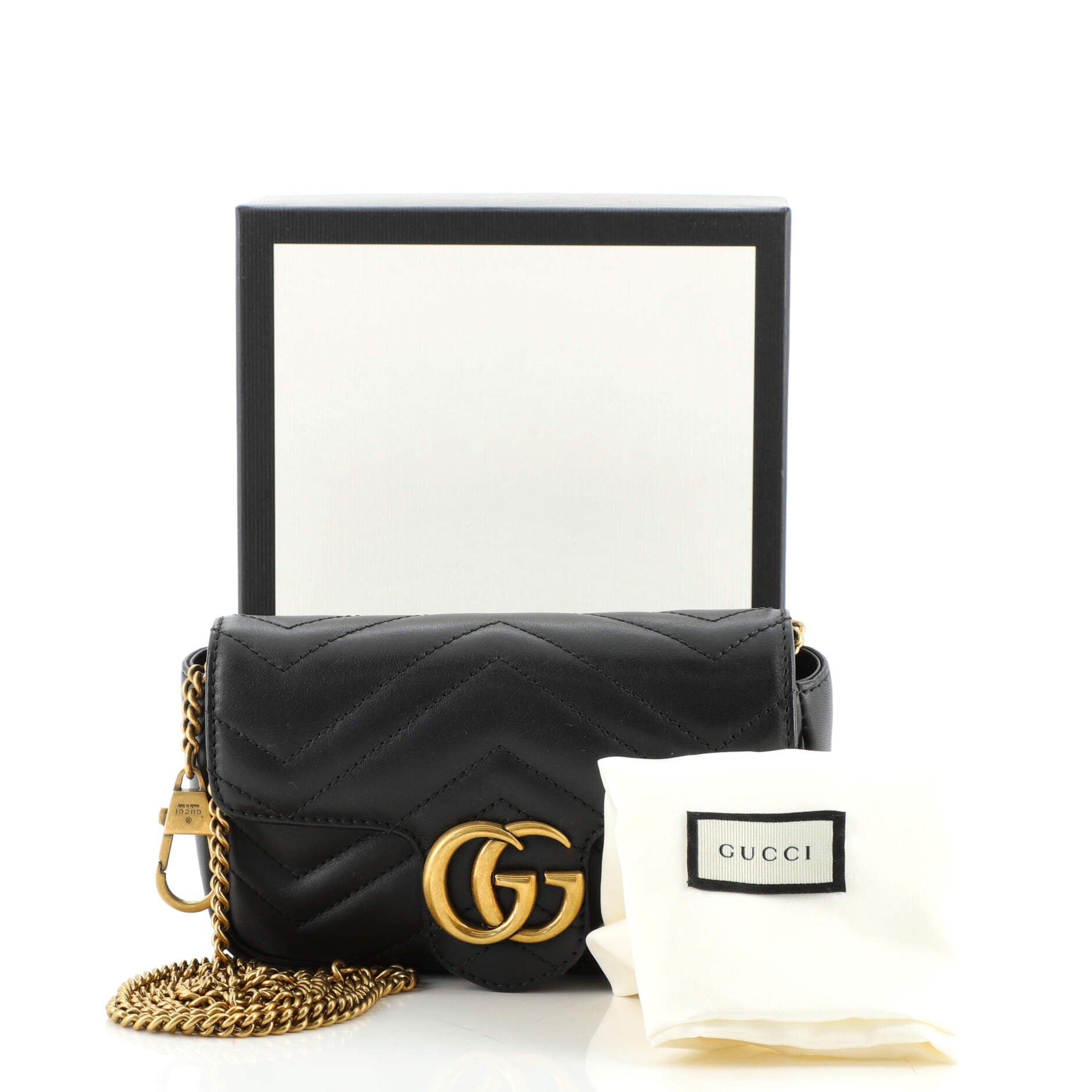 GG Marmont Flap Bag Matelasse Leather Super Mini