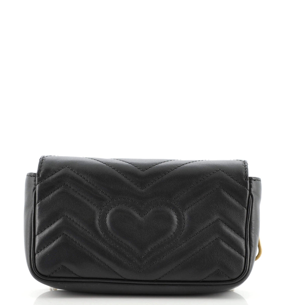 GG Marmont Flap Bag Matelasse Leather Super Mini