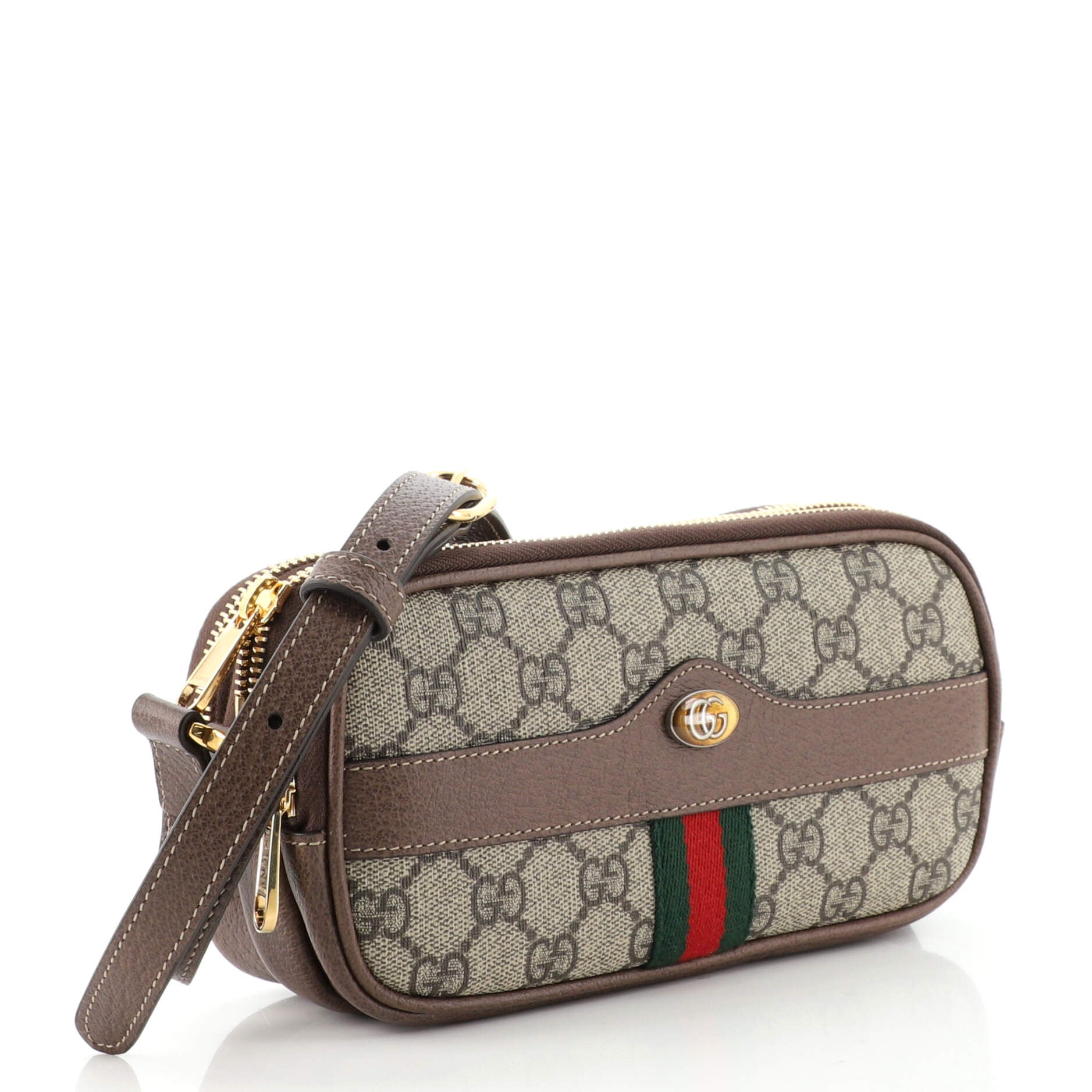 Ophidia Triple Zip Crossbody Bag GG Coated Canvas Mini