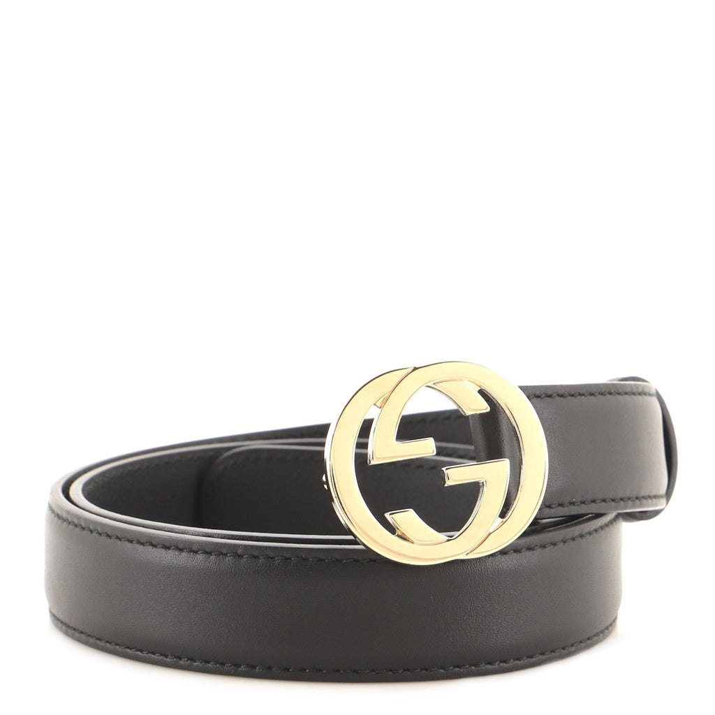 Interlocking G Belt Leather Medium 75
