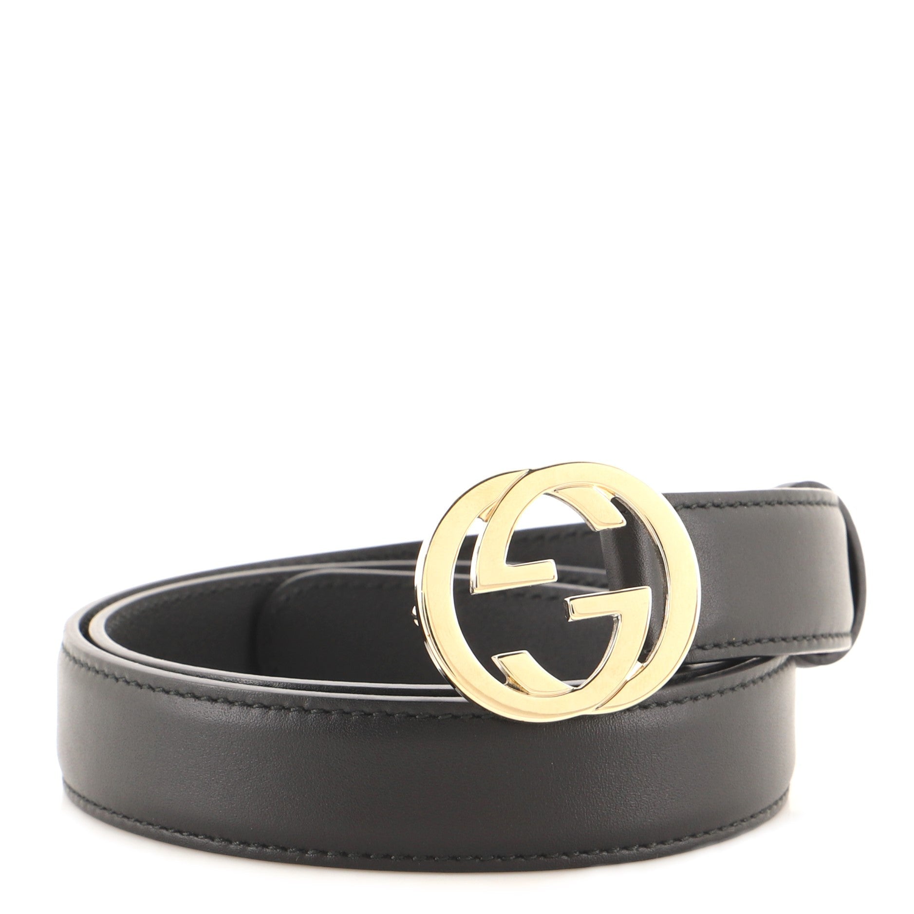 Interlocking G Belt Leather Medium 75