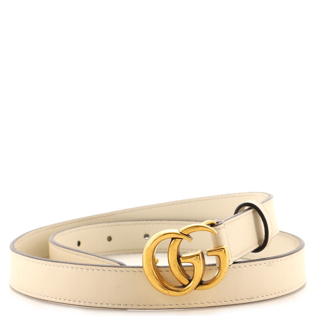 GG Marmont Belt Leather Thin 80