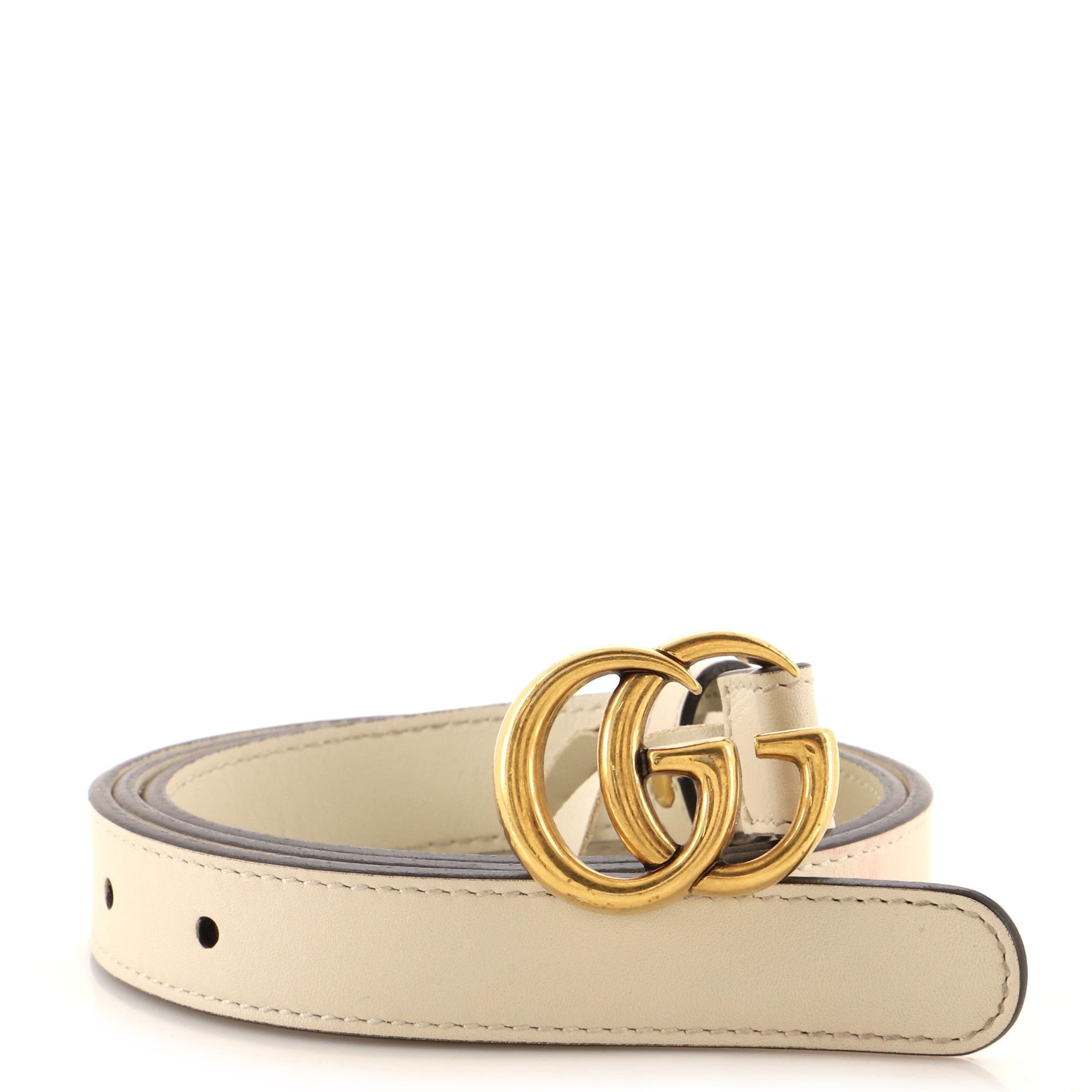 GG Marmont Belt Leather Thin 80