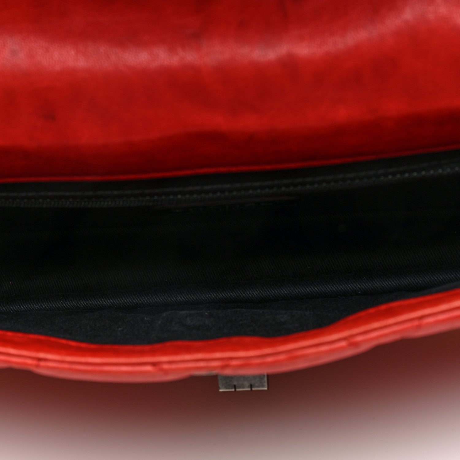 Washed Lambskin Jumbo Take Away Flap Red