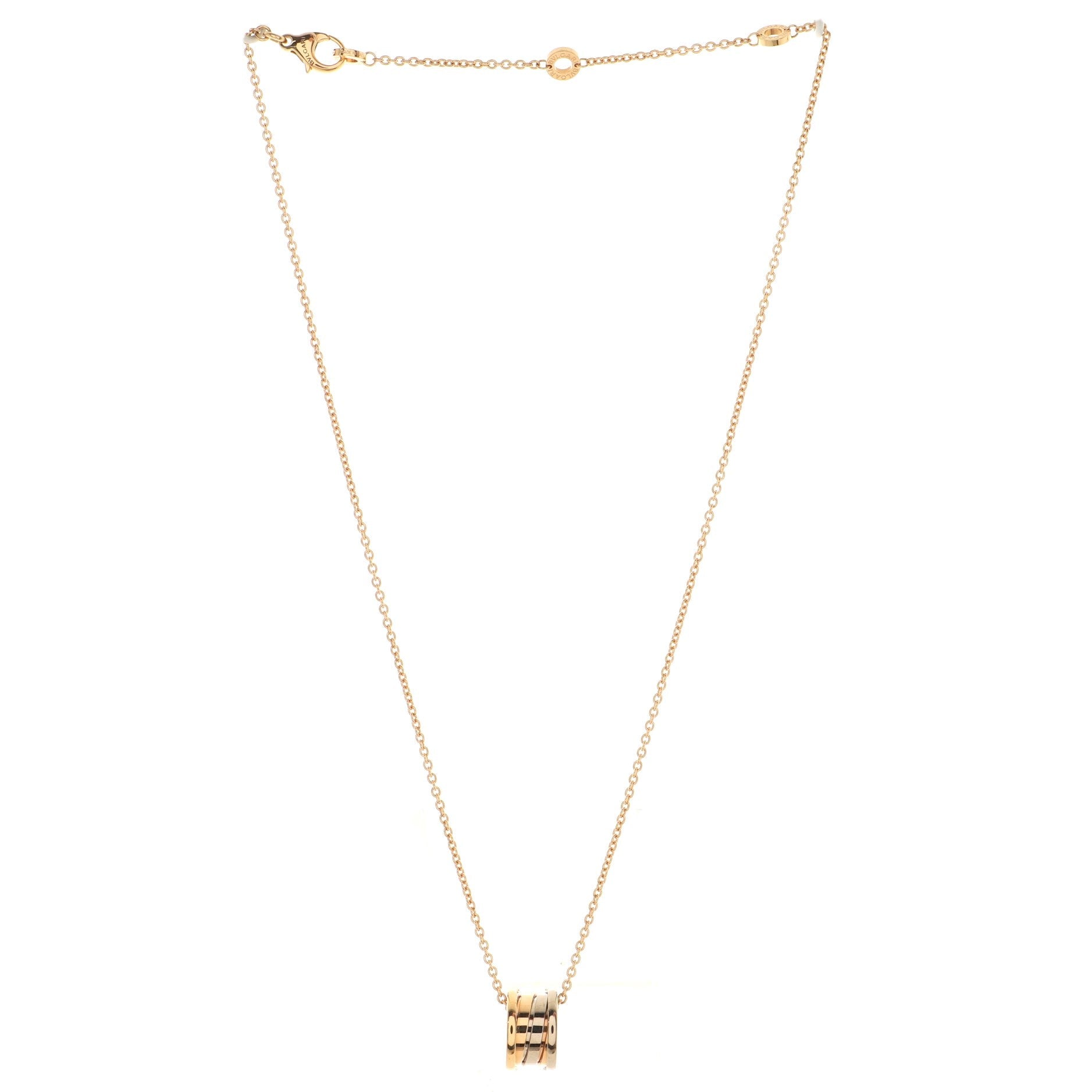 B.Zero1 Pendant Necklace 18K Tricolor Gold