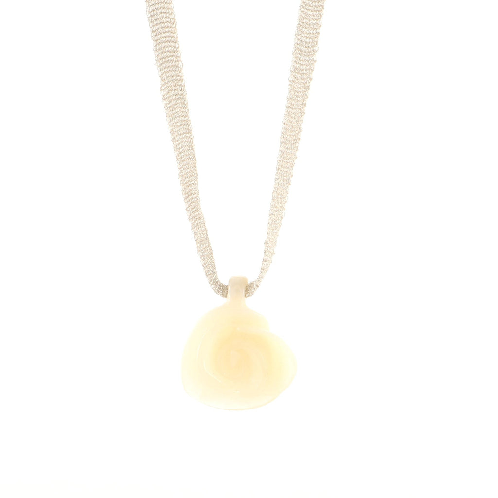 Camellia CC Leaf String Necklace Resin