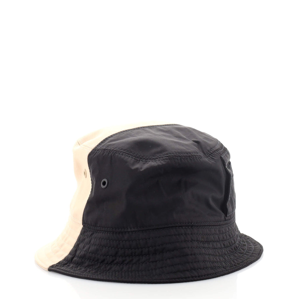 Bicolor Bucket Hat Cotton and Nylon Medium