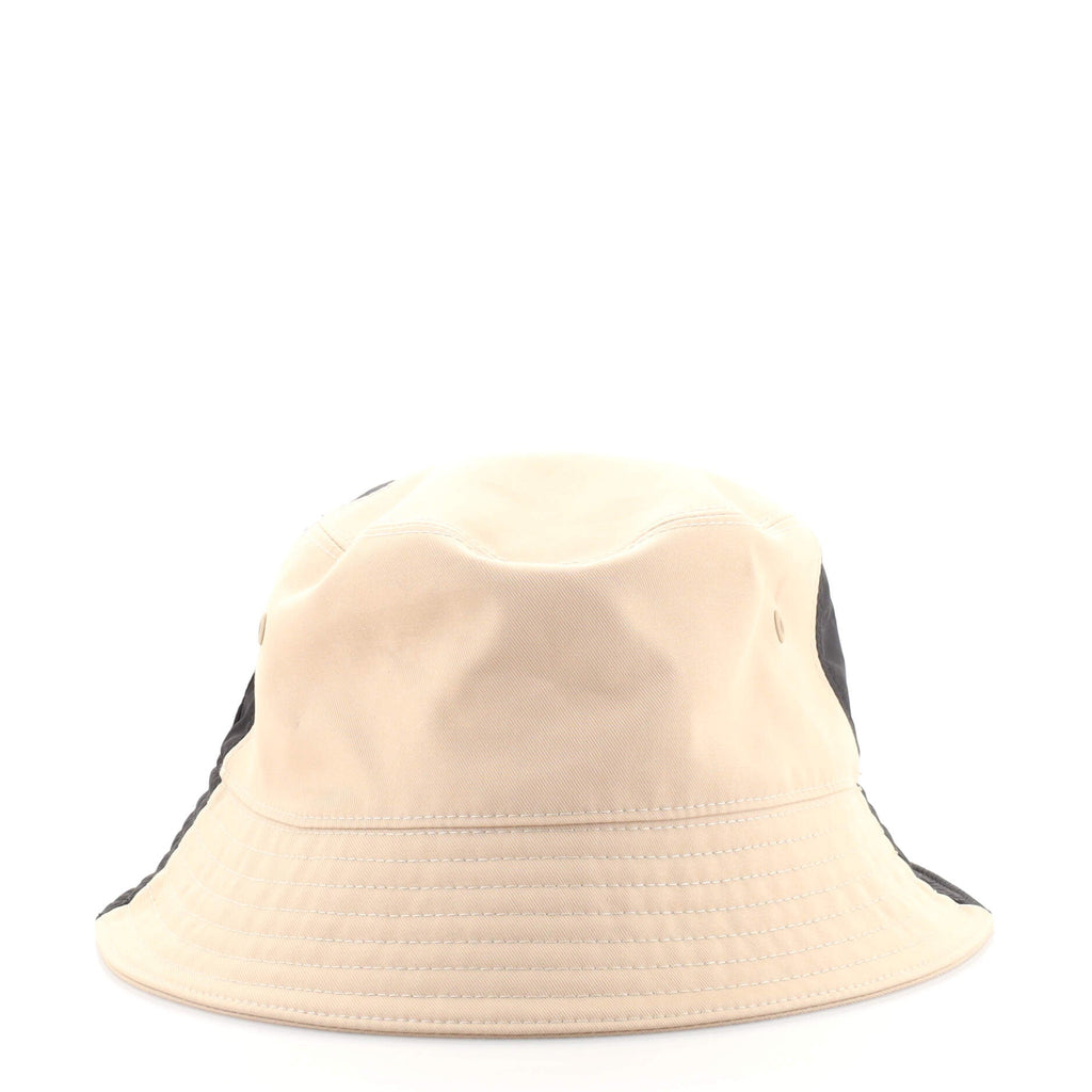 Bicolor Bucket Hat Cotton and Nylon Medium