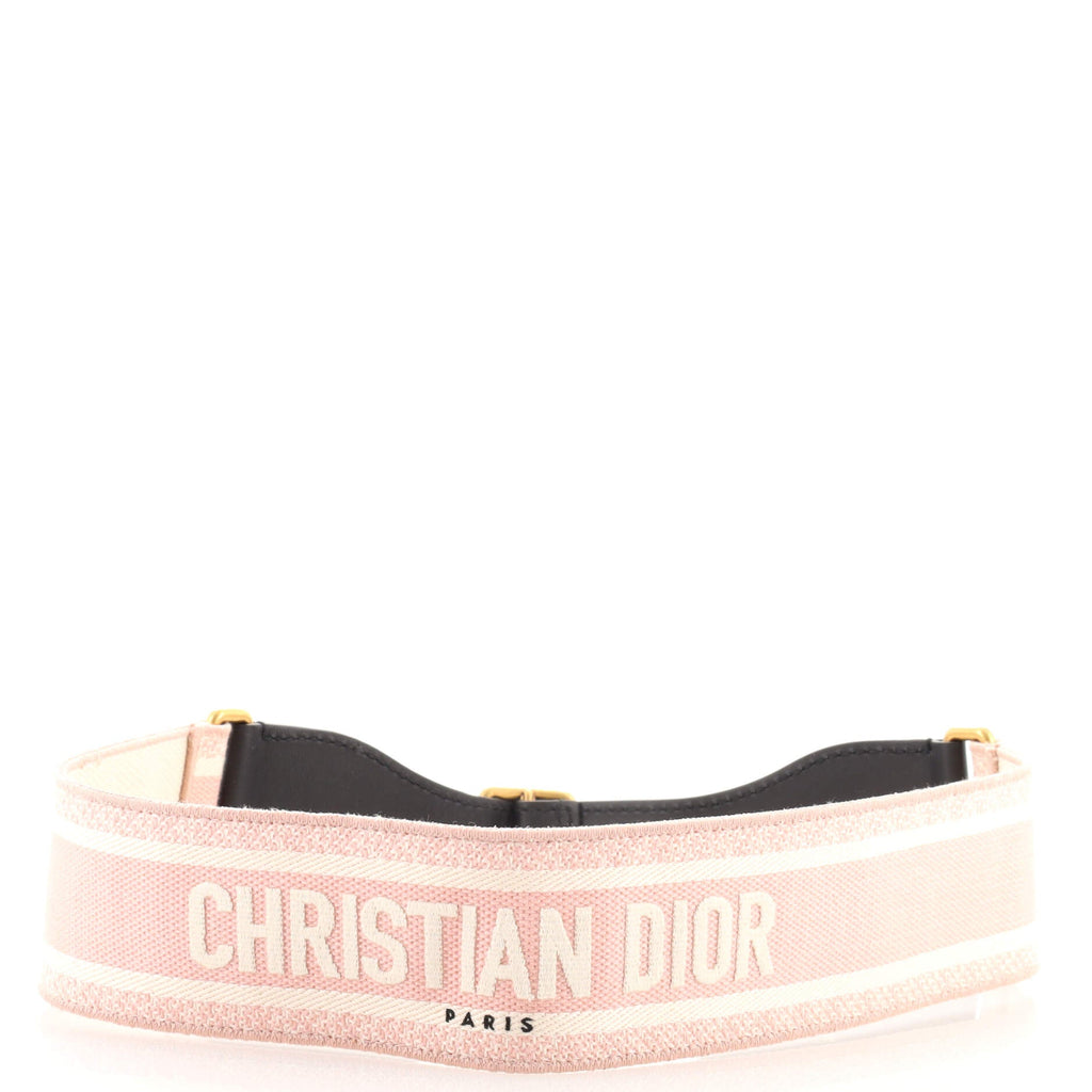 Logo Belt Embroidered Canvas Extra Wide 85
