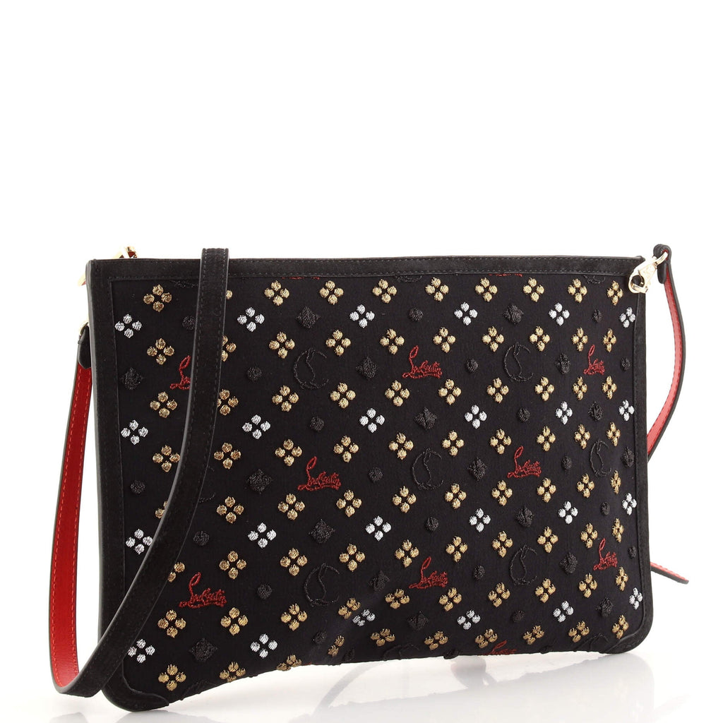 Loubiclutch Embellished Canvas