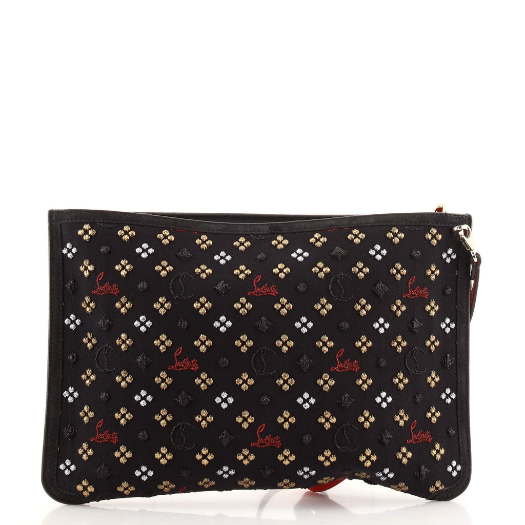 Loubiclutch Embellished Canvas