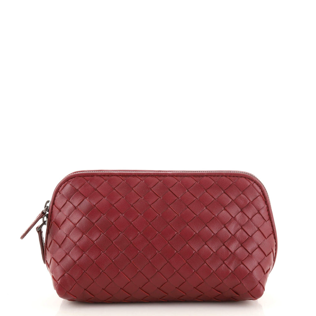 Zip Cosmetic Pouch Intrecciato Nappa Mini