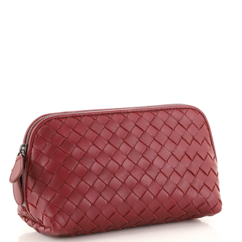 Zip Cosmetic Pouch Intrecciato Nappa Mini