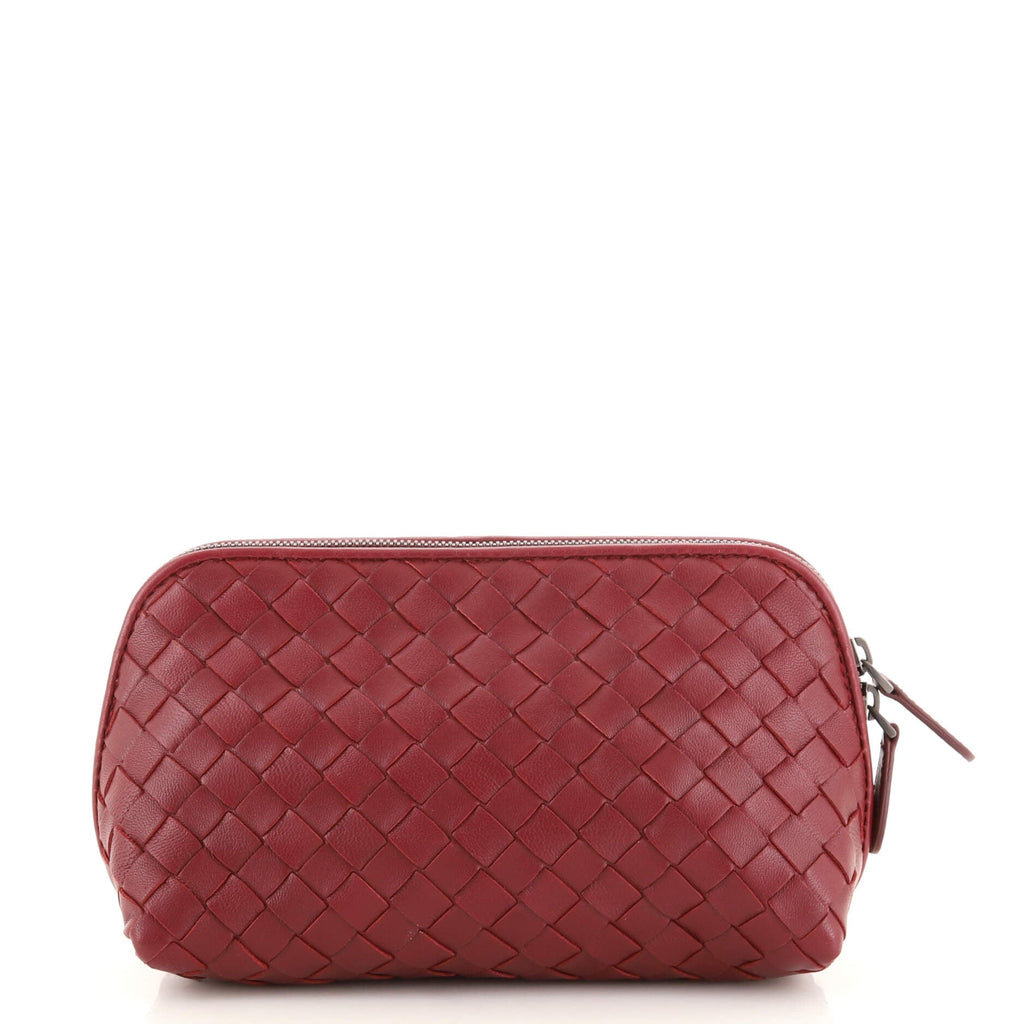 Zip Cosmetic Pouch Intrecciato Nappa Mini