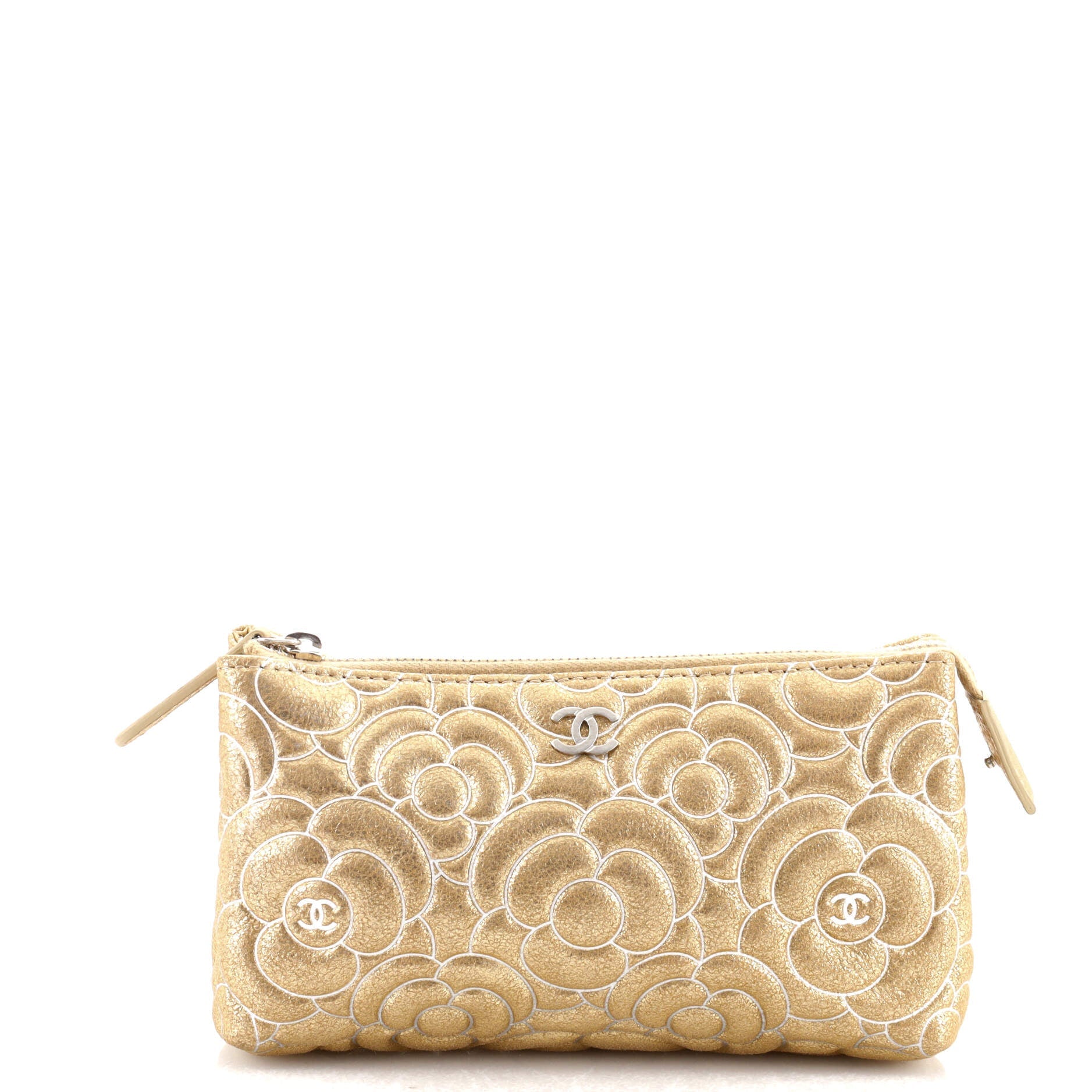 Classic O Case Pouch Camellia Goatskin Mini