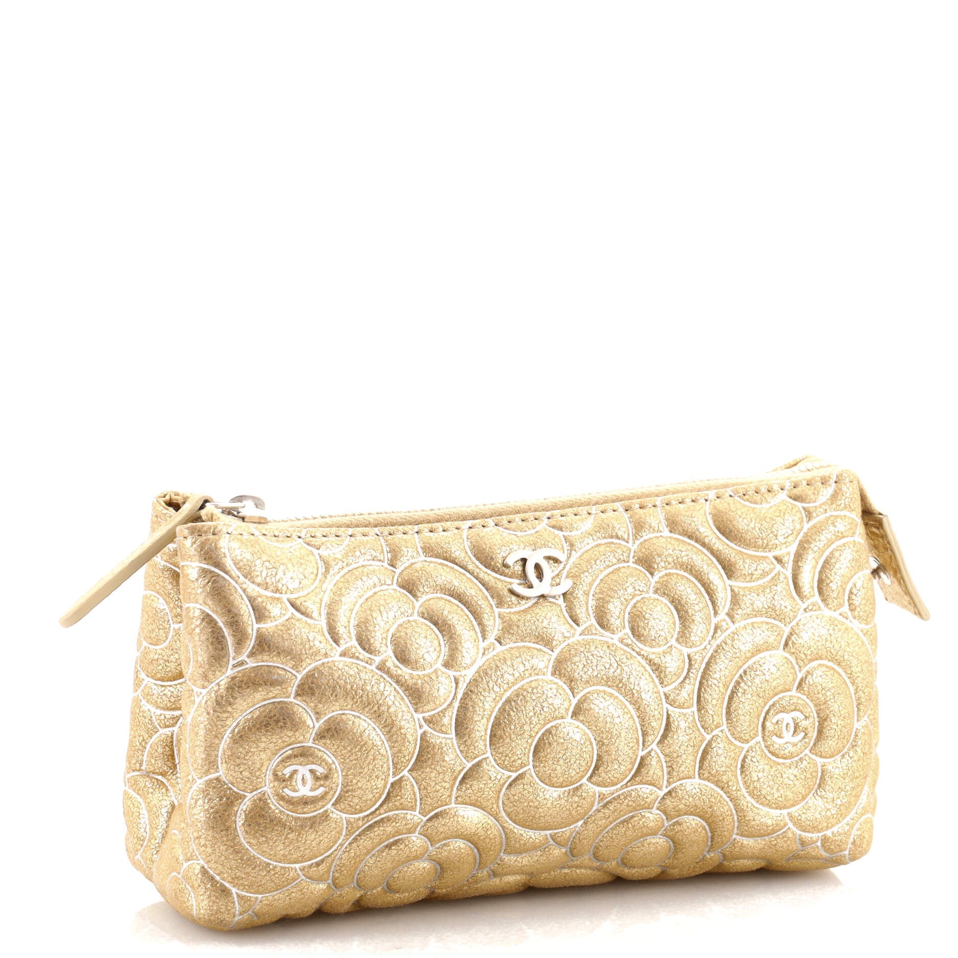 Classic O Case Pouch Camellia Goatskin Mini