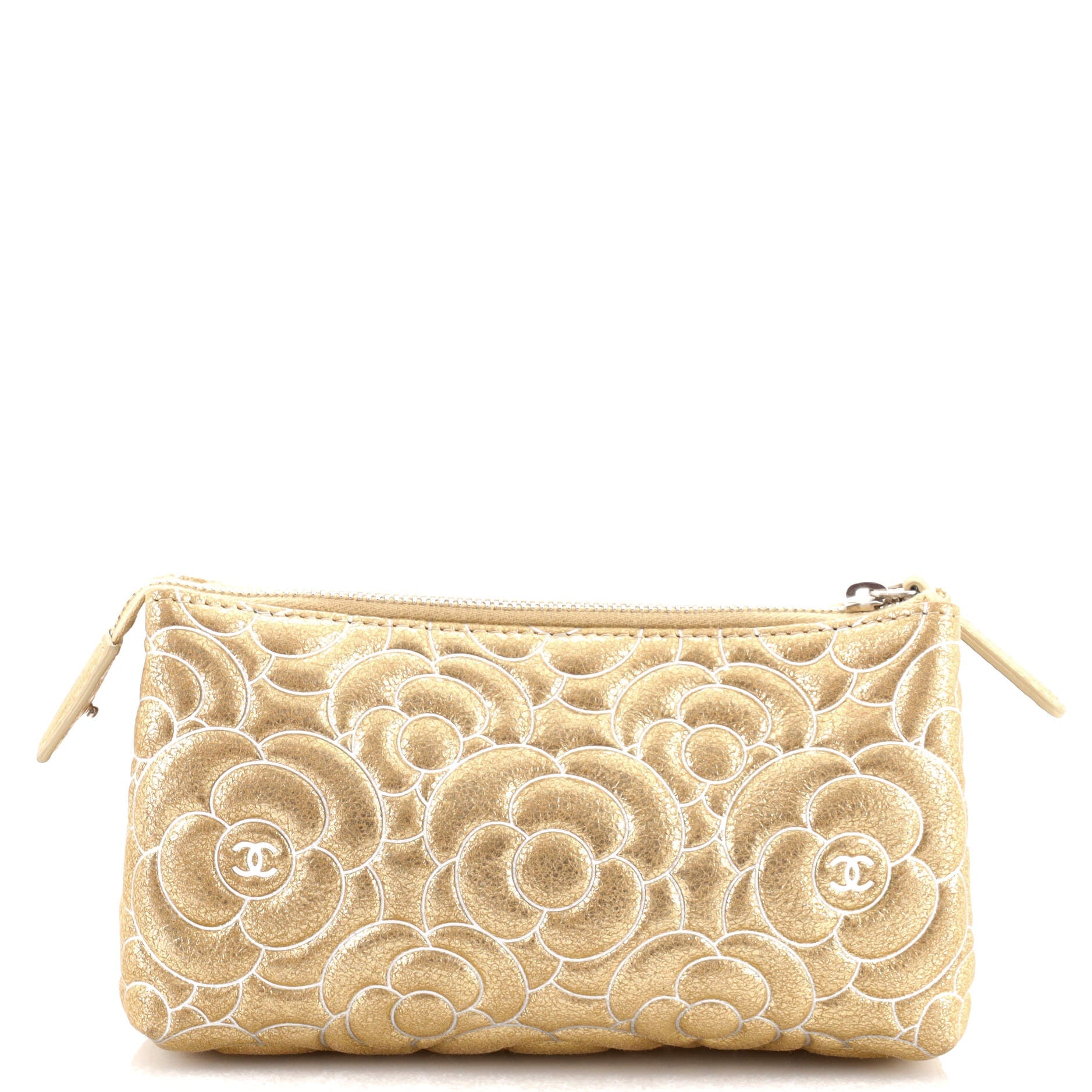 Classic O Case Pouch Camellia Goatskin Mini