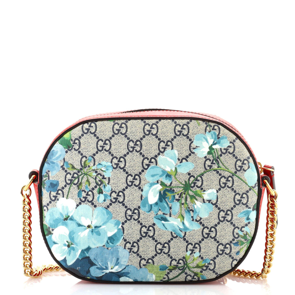 Chain Crossbody Bag Blooms Print GG Coated Canvas Mini