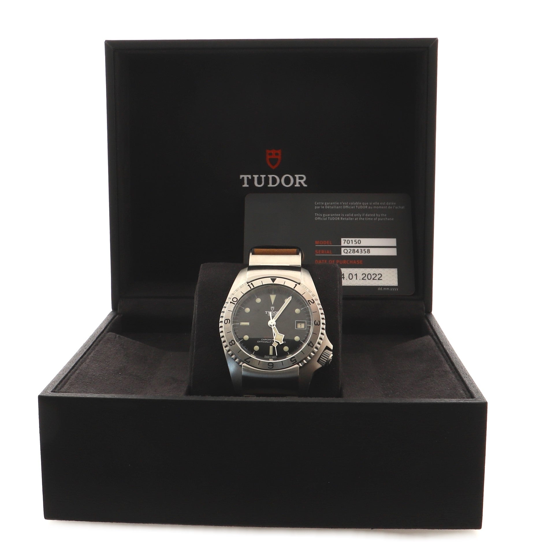 Black Bay P01 Automatic Watch Stainless Steel and Leather 42