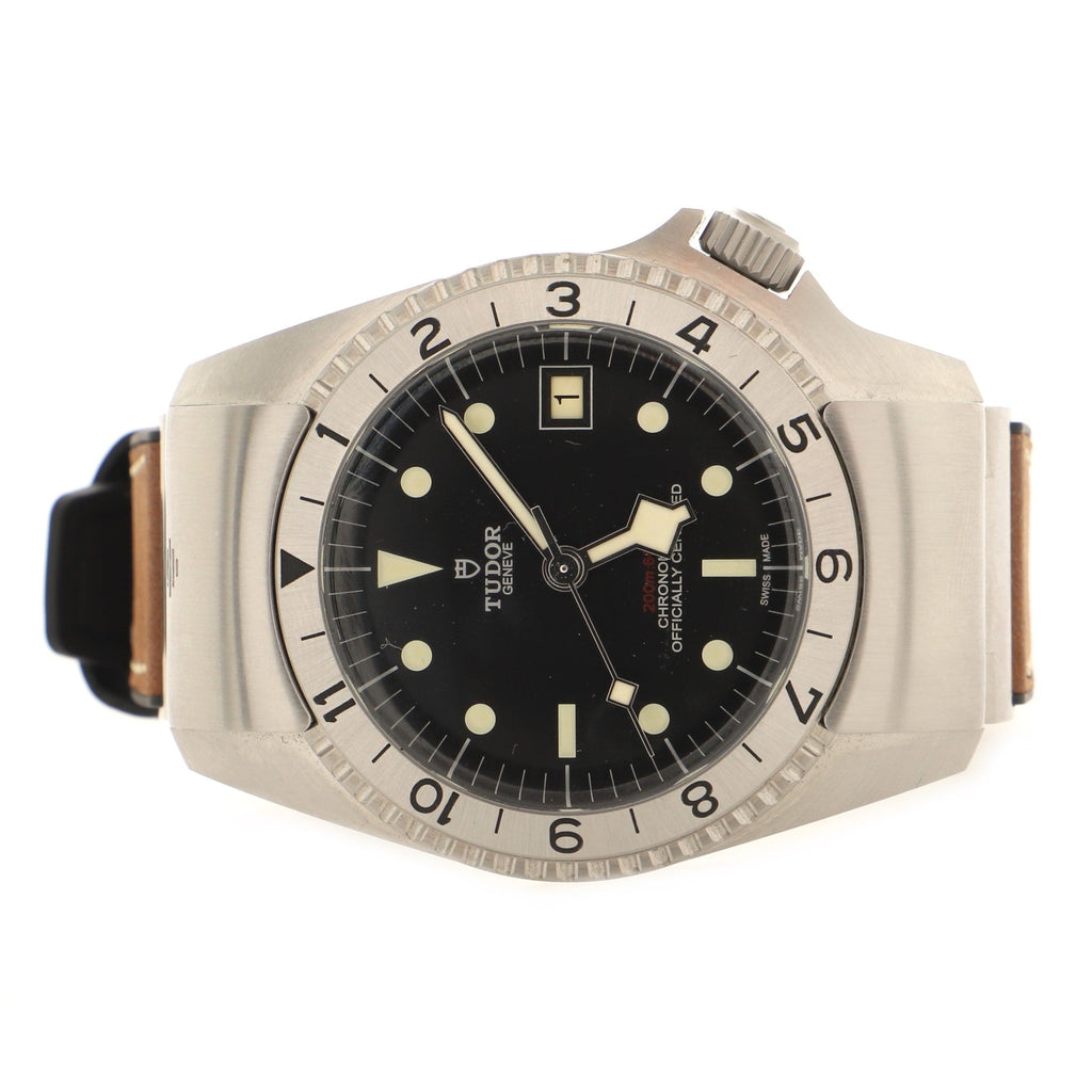 Black Bay P01 Automatic Watch Stainless Steel and Leather 42