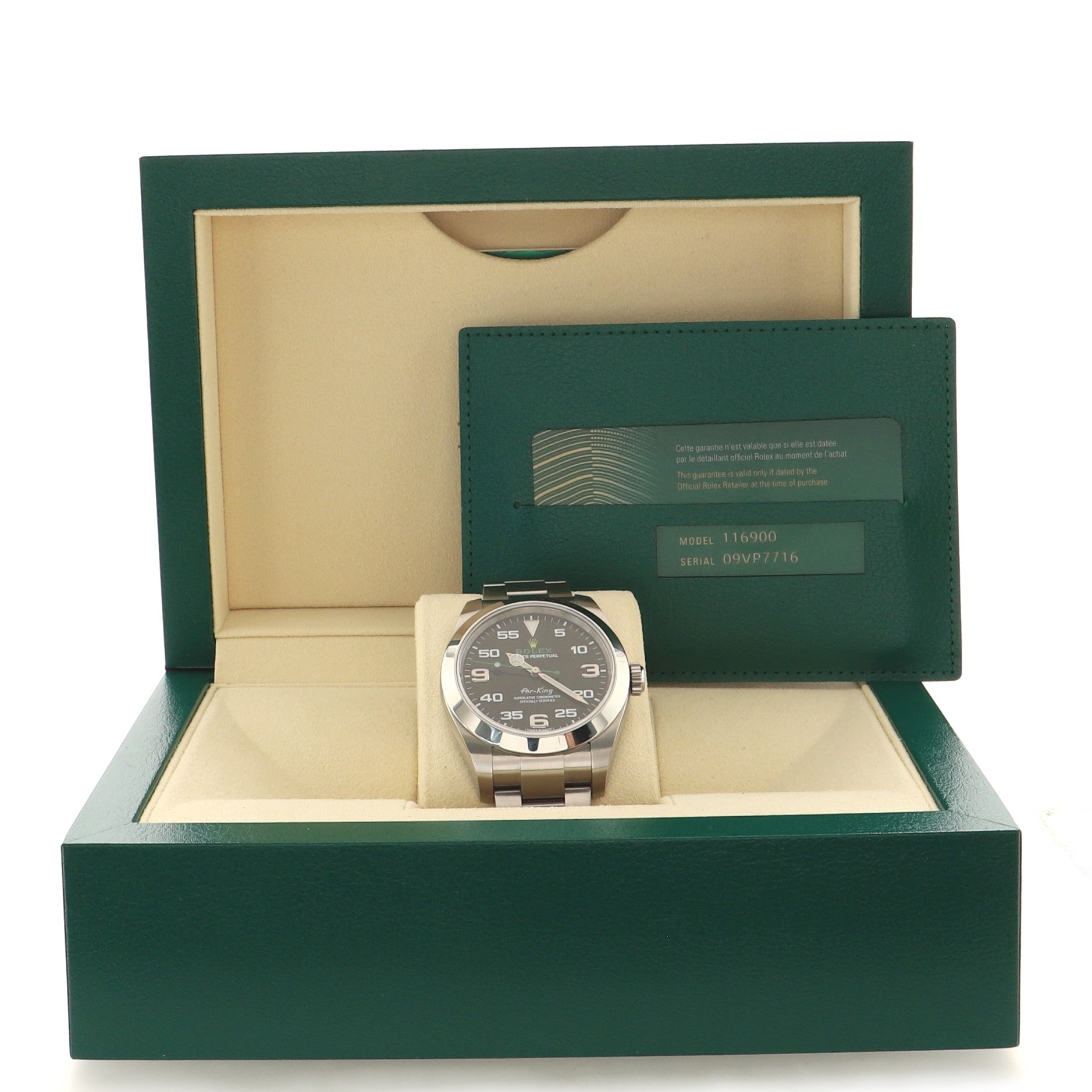 Air King Oyster Perpetual Chronometer Automatic Watch Stainless Steel 40
