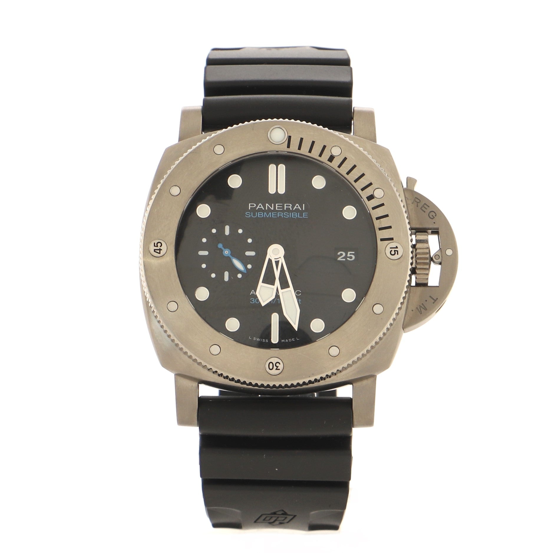 Luminor Submersible 1950 3 Days Automatic Watch Titanium and Rubber 47