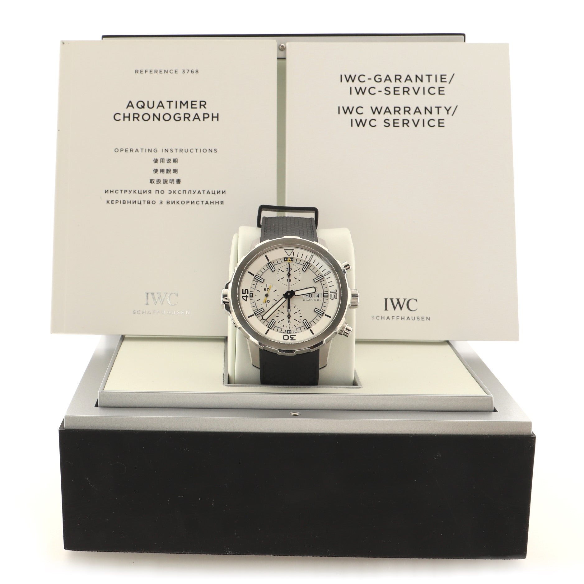 Aquatimer Chronograph Automatic Watch Stainless Steel and Rubber 44