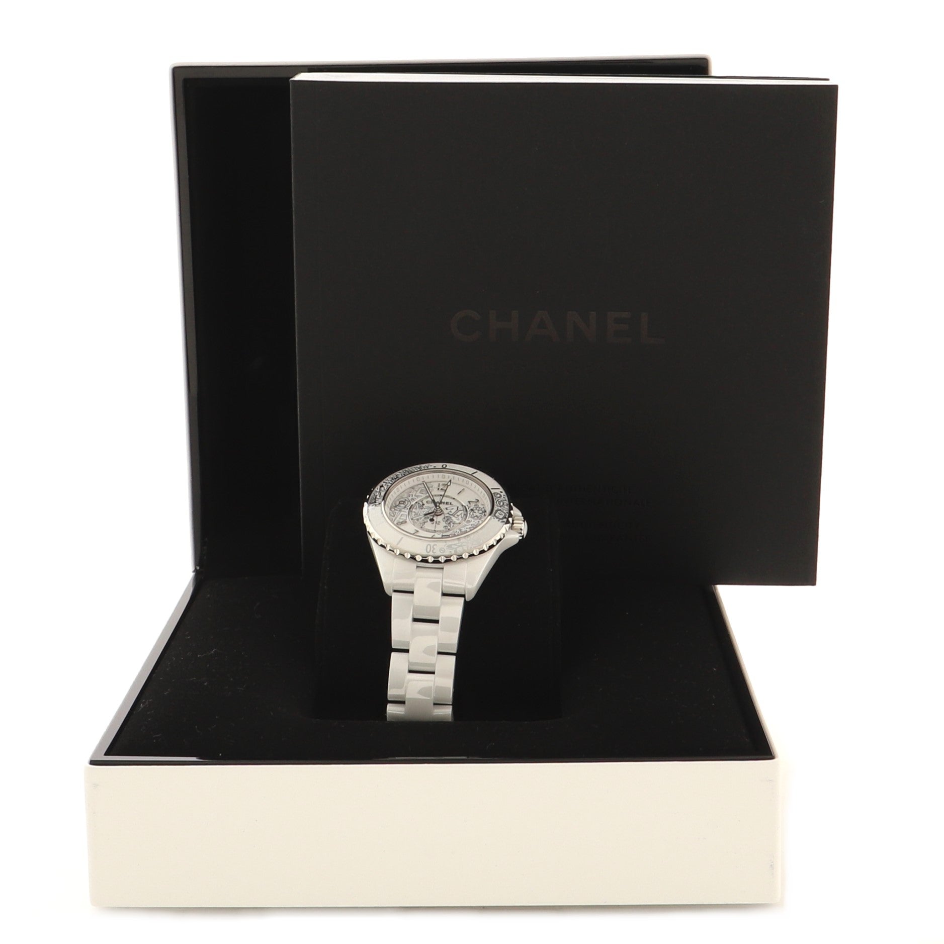 J12-20 Limited Edition Quartz Watch Ceramic and Stainless Steel with Diamonds 33