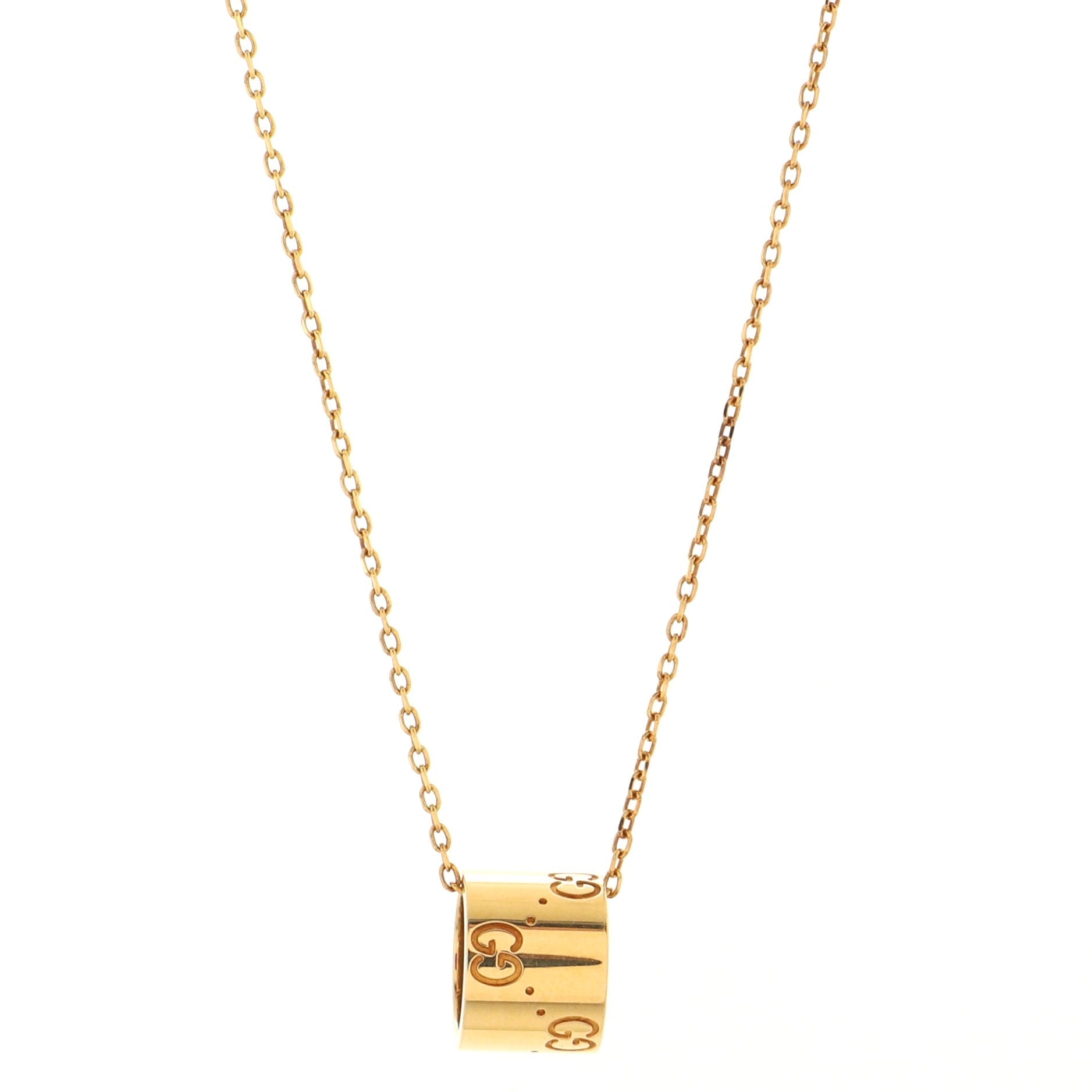 Icon Twirl Pendant Necklace 18K Yellow Gold