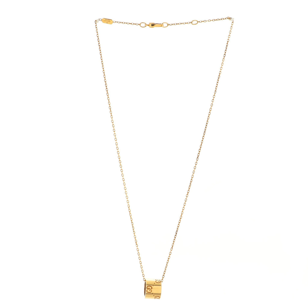 Icon Twirl Pendant Necklace 18K Yellow Gold