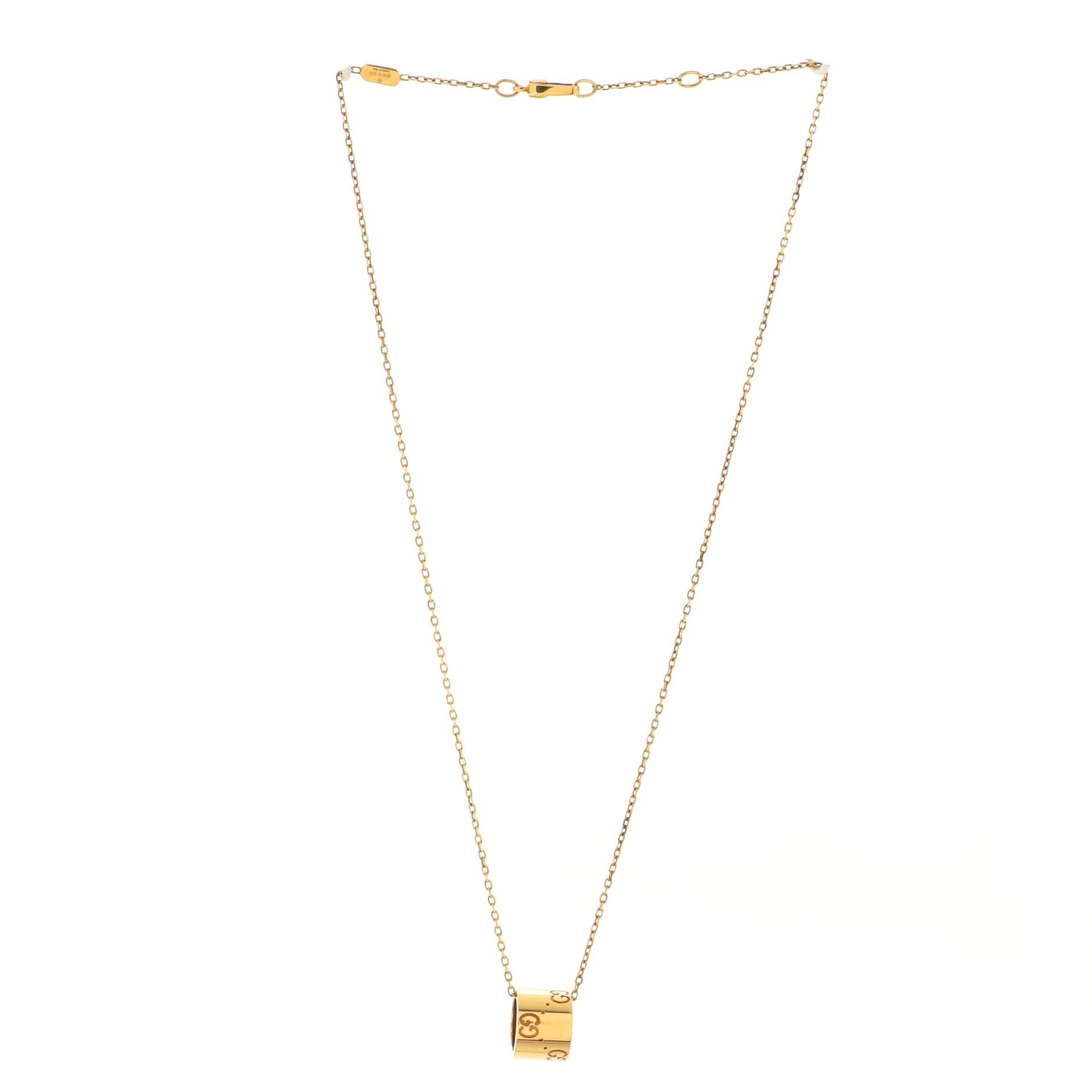 Icon Twirl Pendant Necklace 18K Yellow Gold