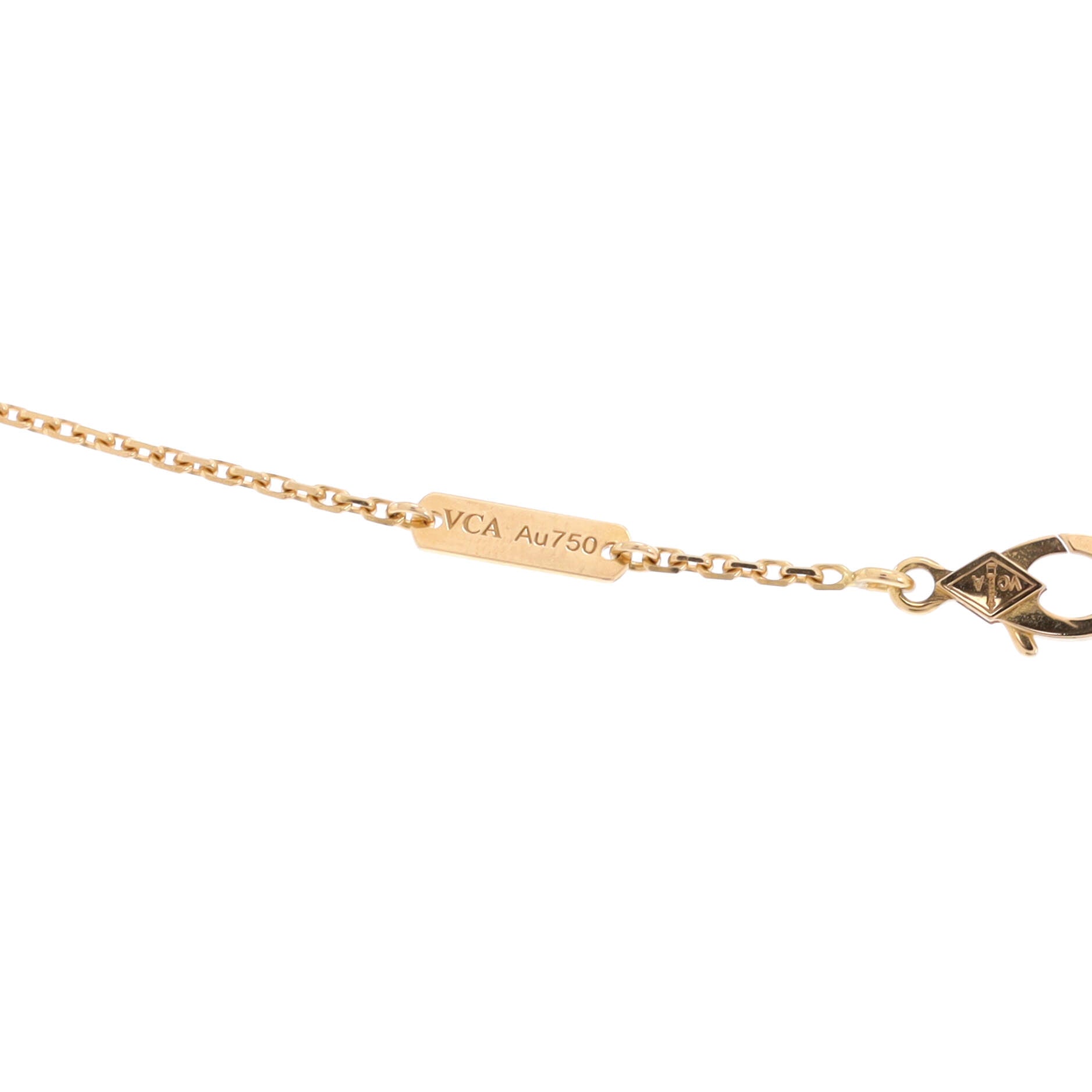 Perlee 3 Row Pendant Necklace 18K Yellow Gold