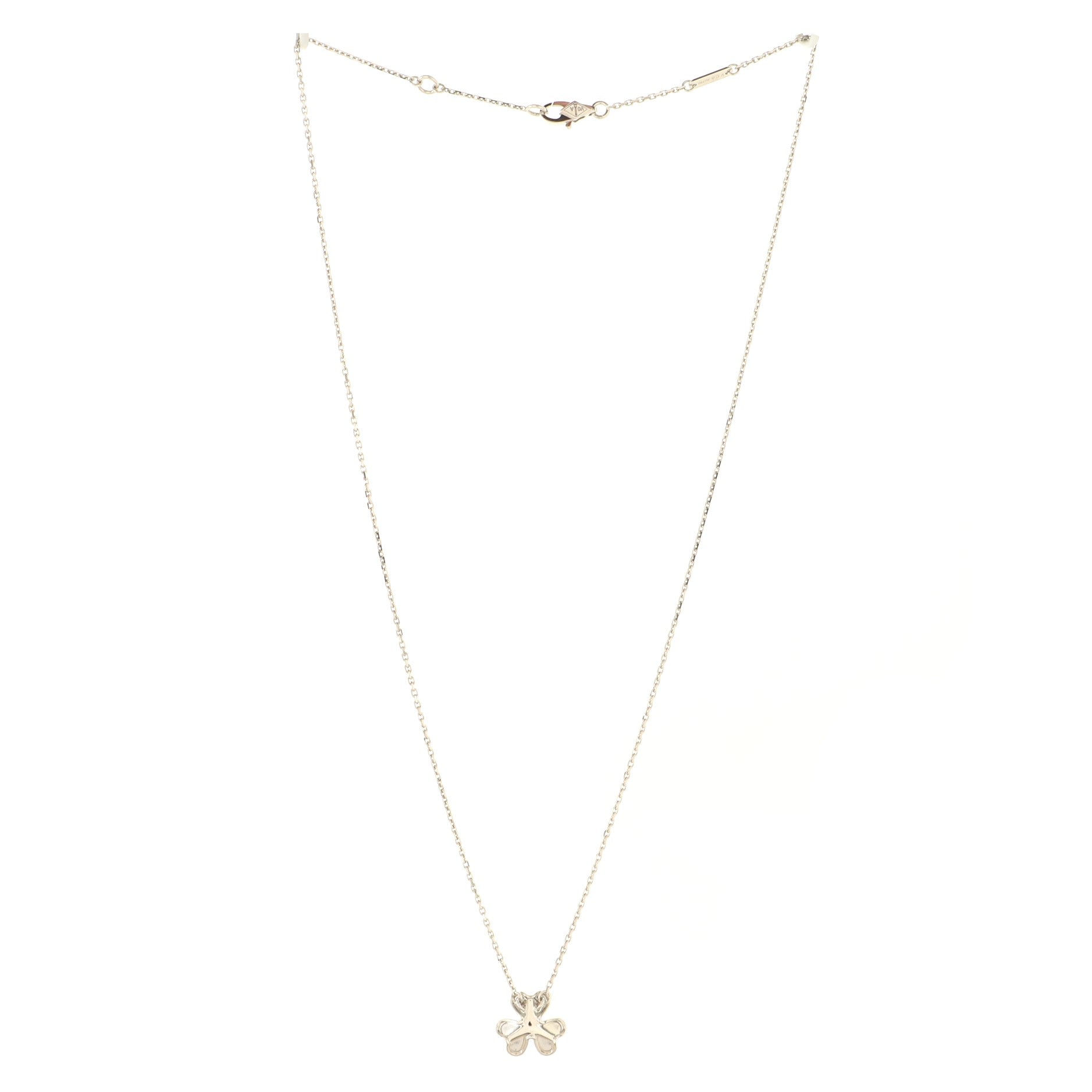 Frivole Pendant Necklace 18K White Gold and Diamond Mini