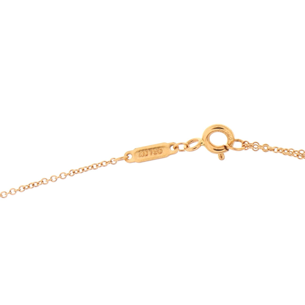 T Smile Pendant Necklace 18K Rose Gold Small