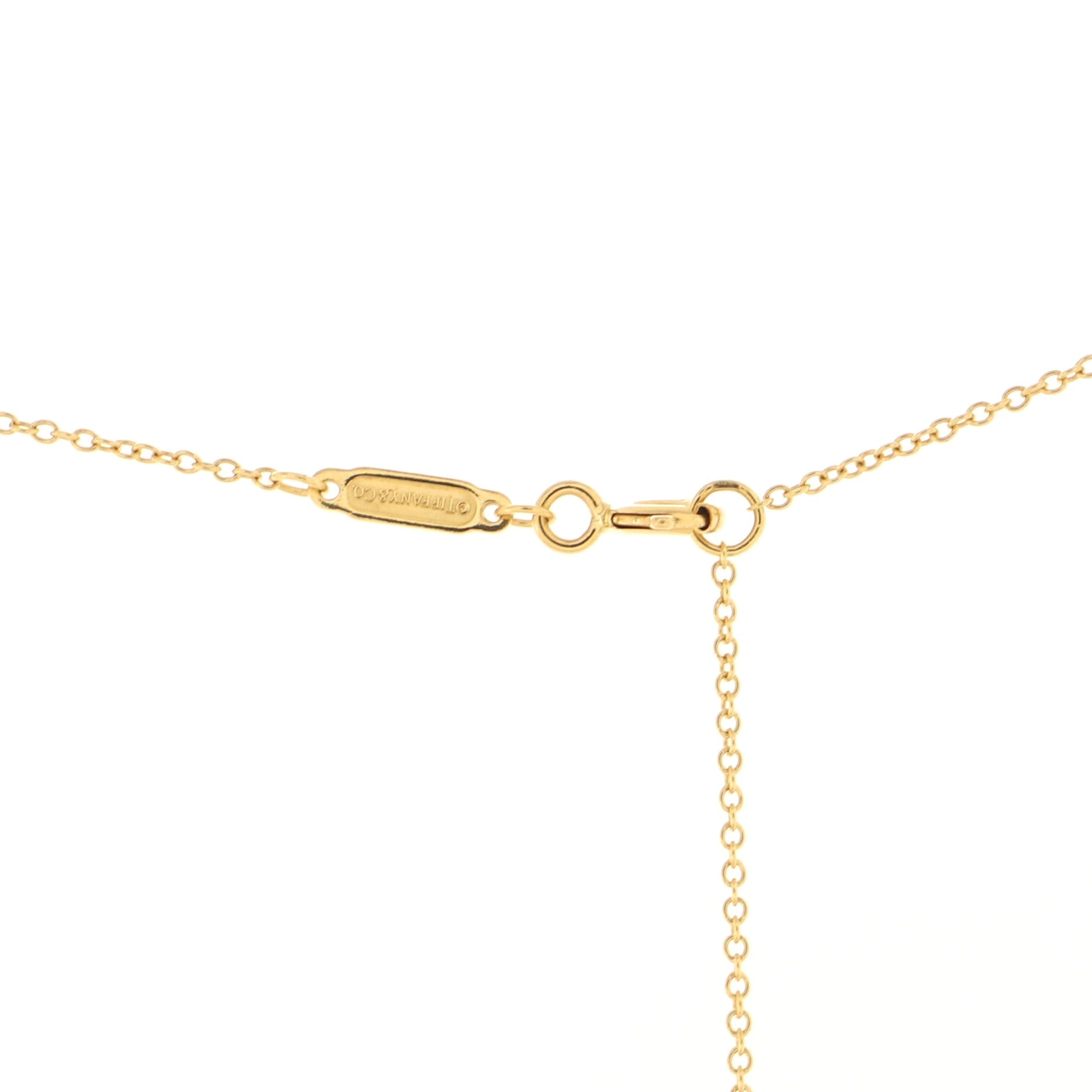T Smile Pendant Necklace 18K Yellow Gold Small