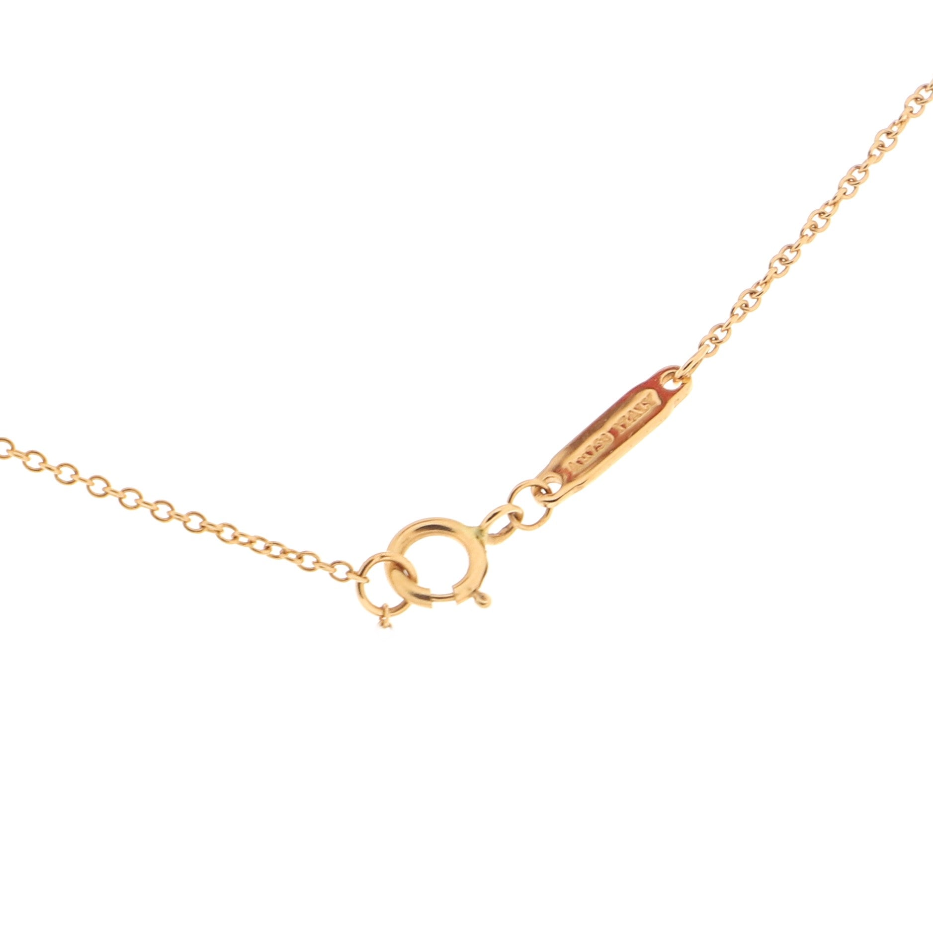 T Smile Pendant Necklace 18K Rose Gold Mini