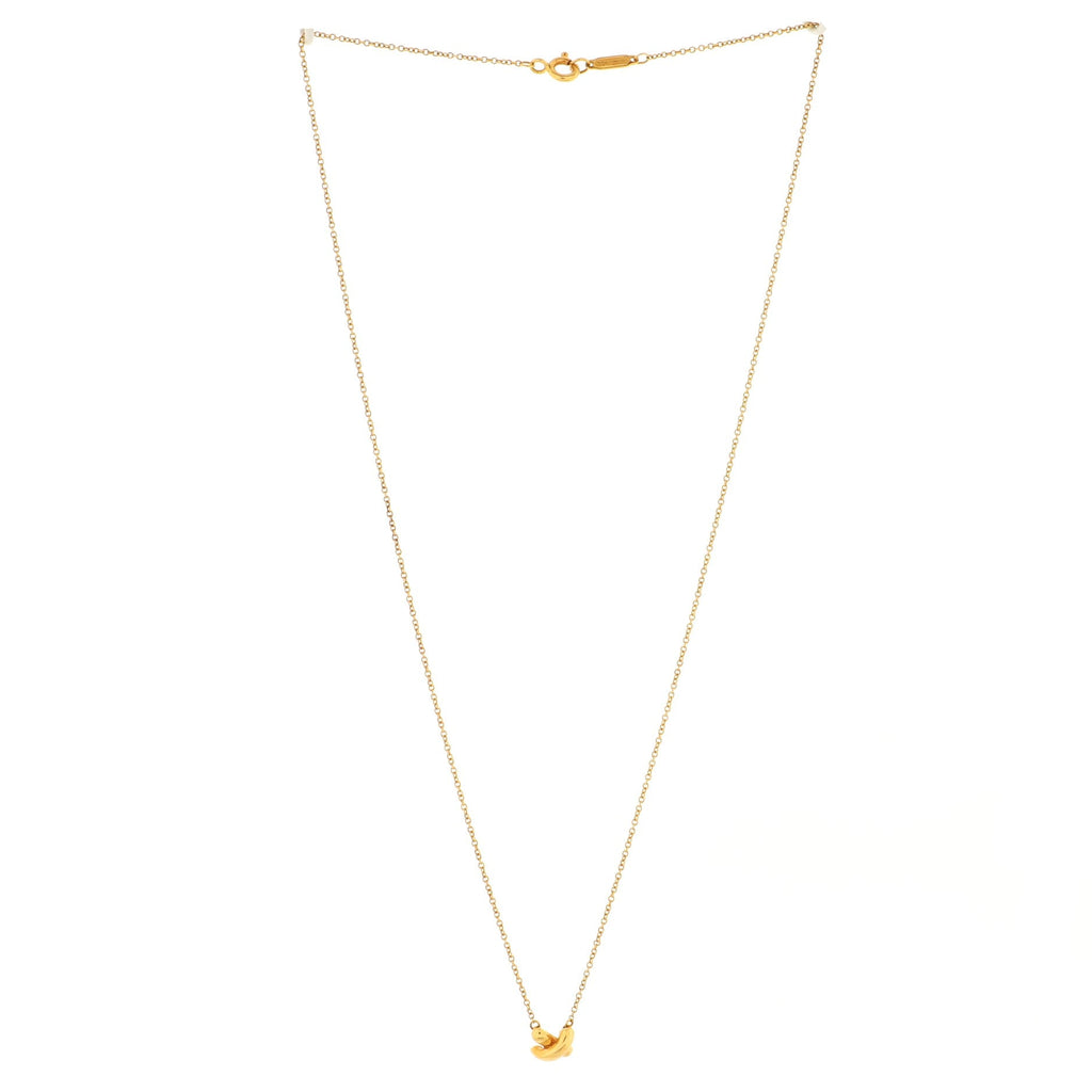 Cross.Pendant Necklace 18K Yellow Gold