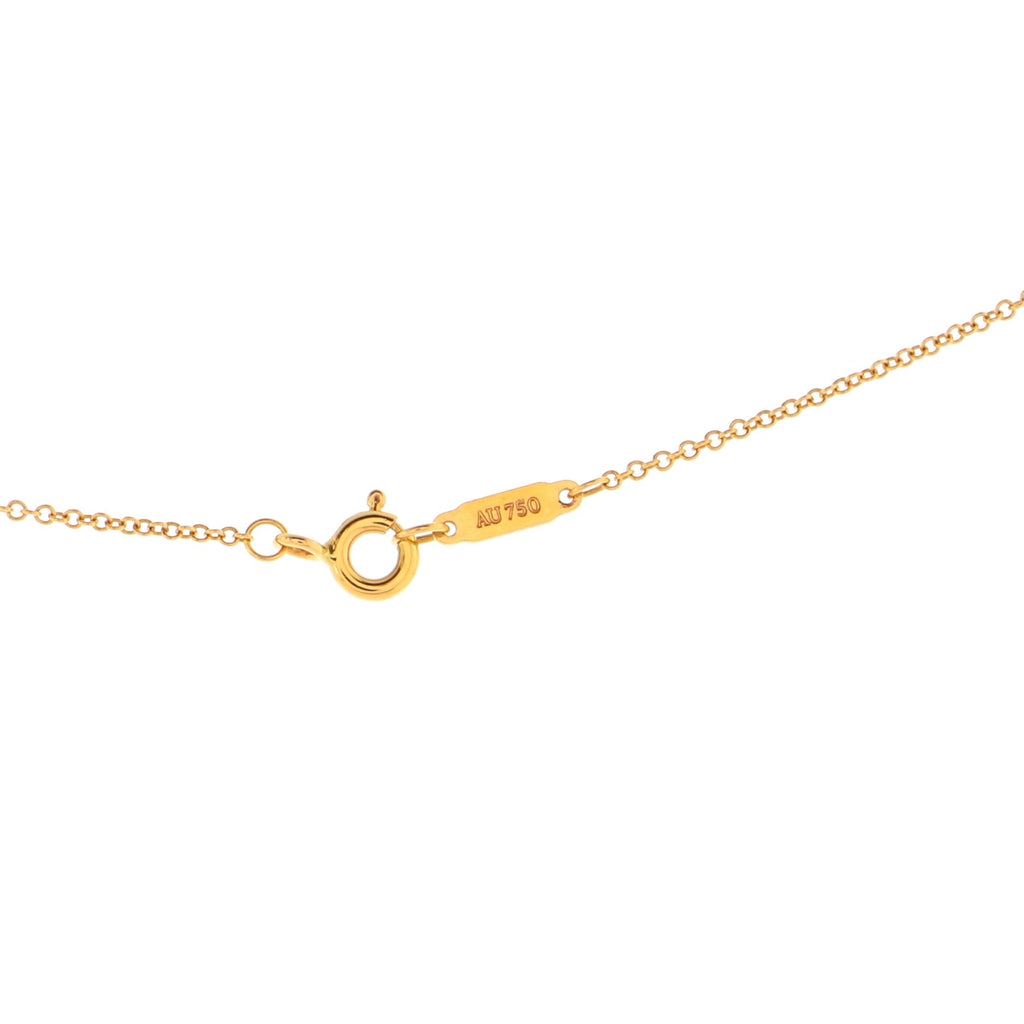 Metro Heart Pendant Necklace 18K Rose Gold and Diamonds Mini
