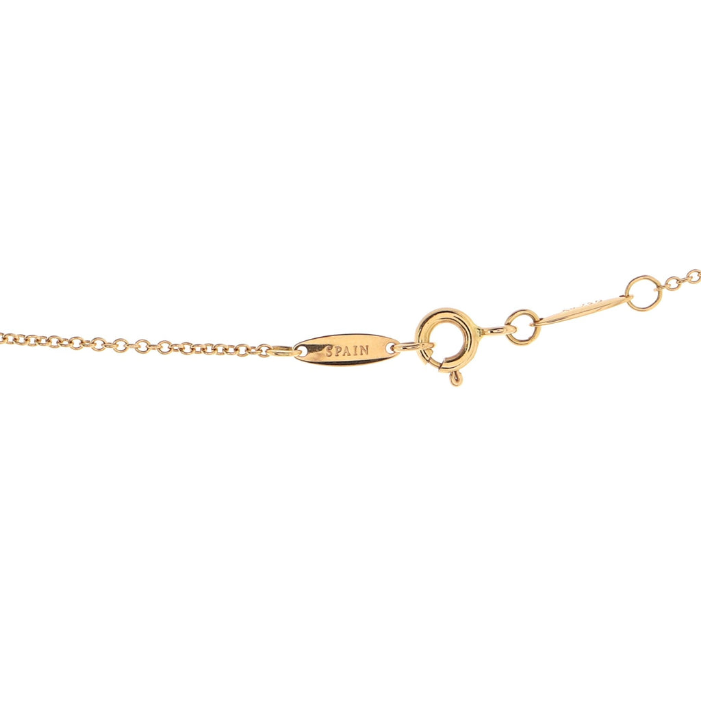 Elsa Peretti Bean Pendant Necklace 18K Rose Gold 6.5mm