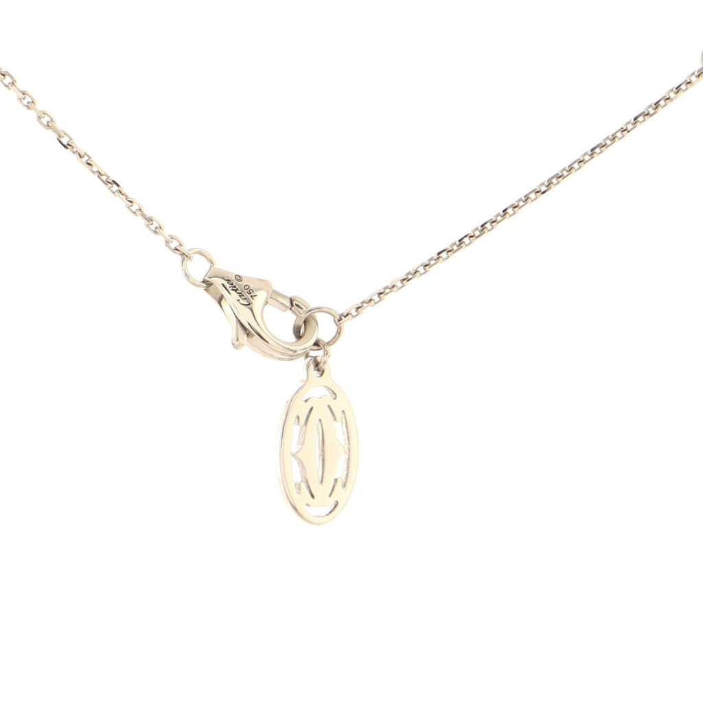 Cross Pendant Necklace 18K White Gold with Diamonds