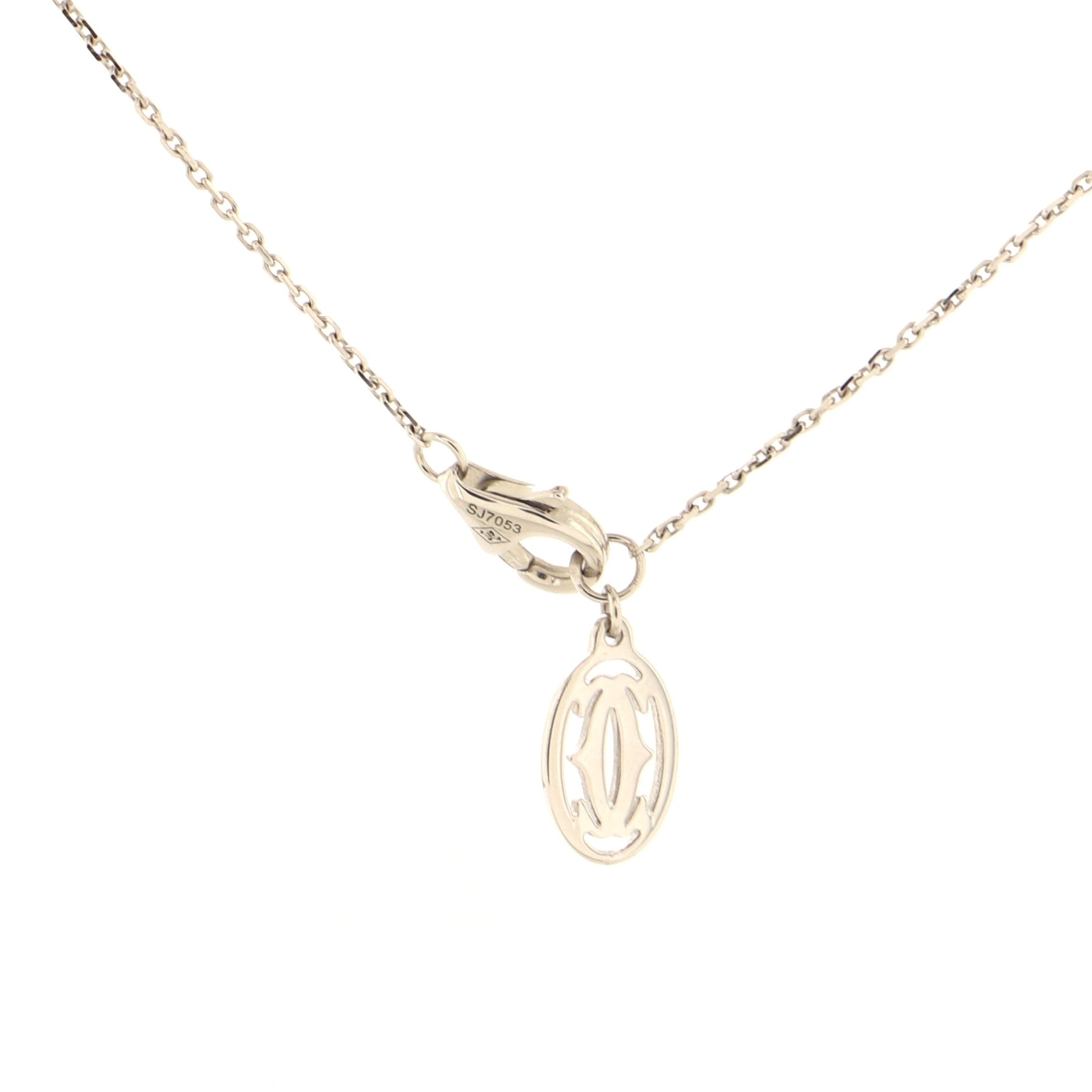 Cross Pendant Necklace 18K White Gold with Diamonds