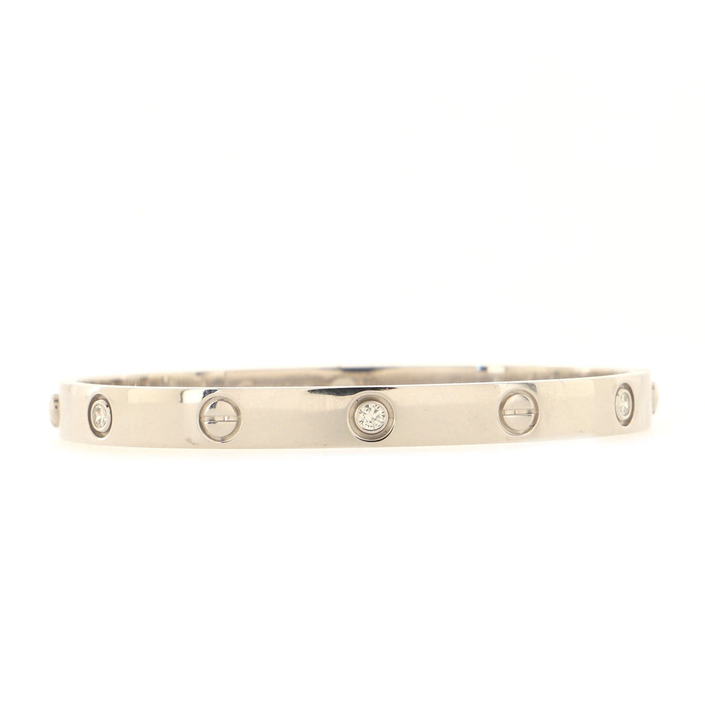Love 6 Diamond Bracelet 18K White Gold and Diamonds