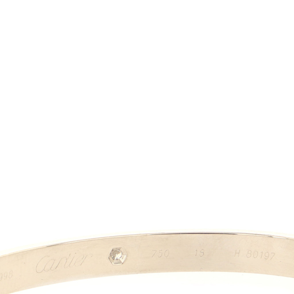 Love 6 Diamond Bracelet 18K White Gold and Diamonds