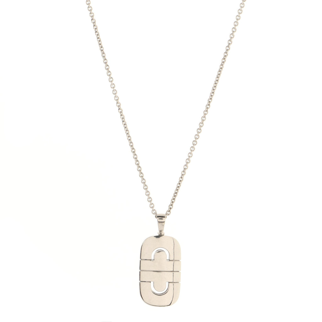 Parentesi Pendant Necklace 18K White Gold