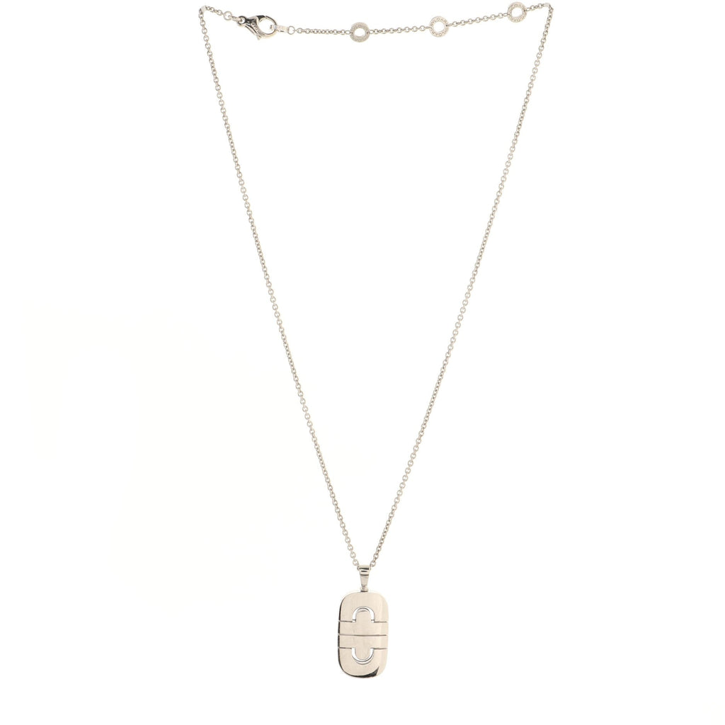Parentesi Pendant Necklace 18K White Gold