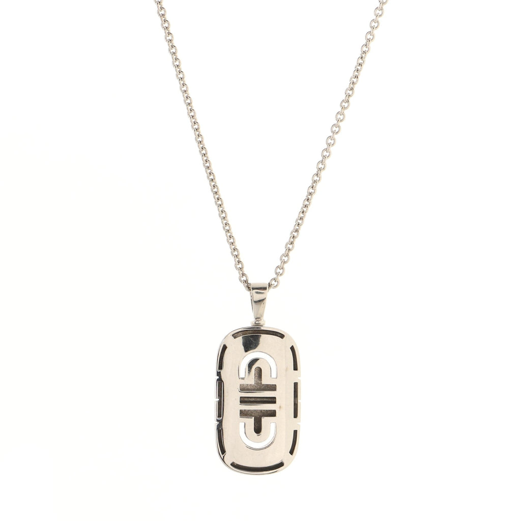 Parentesi Pendant Necklace 18K White Gold
