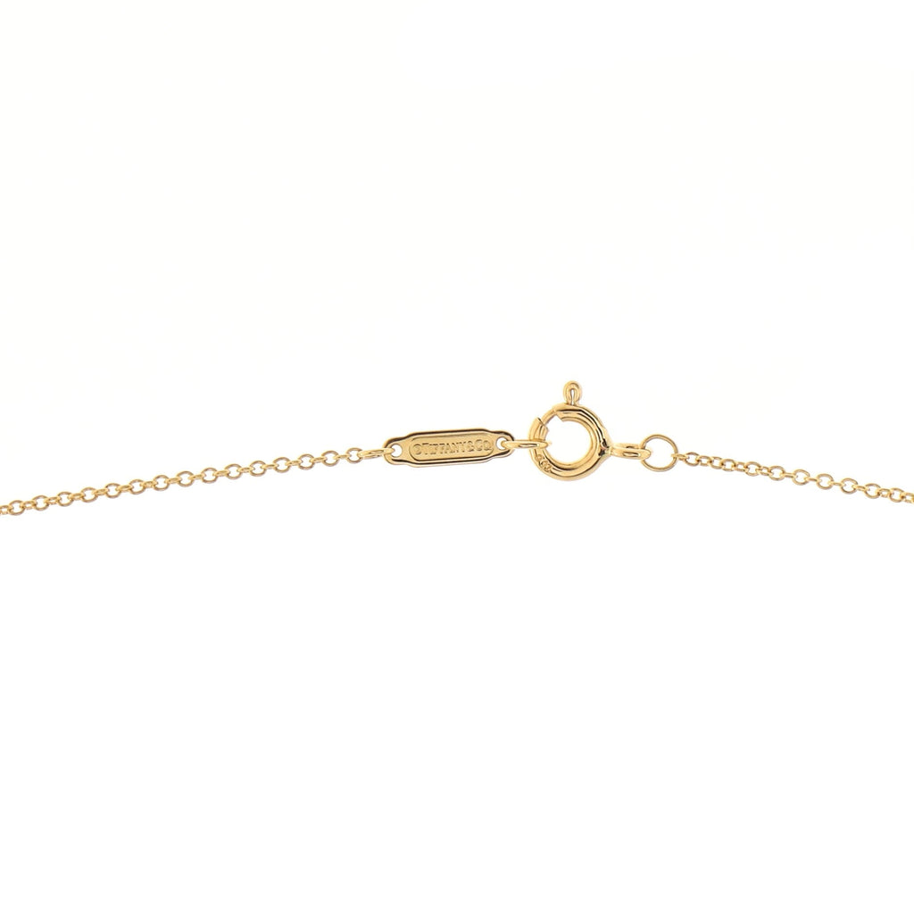 Flower Pendant Necklace 18K Yellow Gold with Diamonds