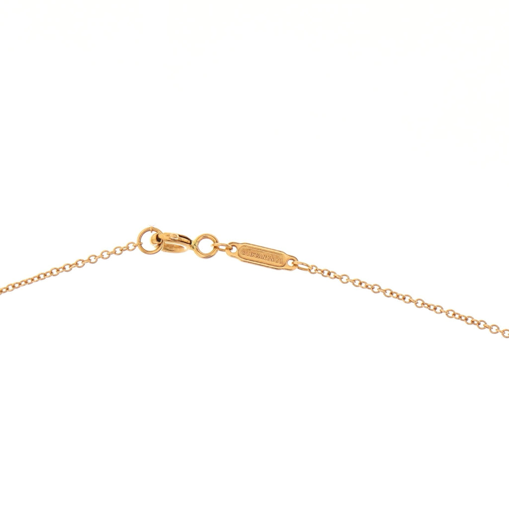 T Smile Pendant Necklace 18K Rose Gold Small