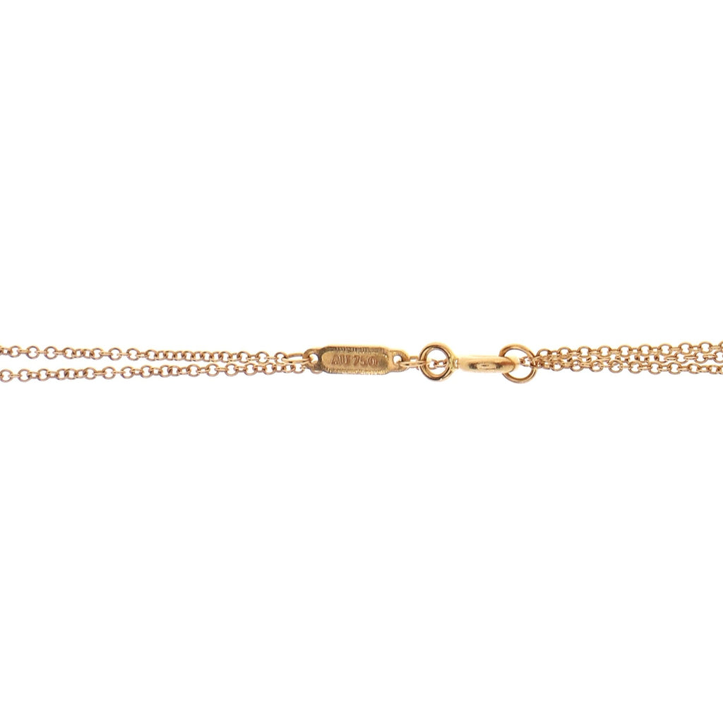T Smile Pendant Necklace 18K Rose Gold Small